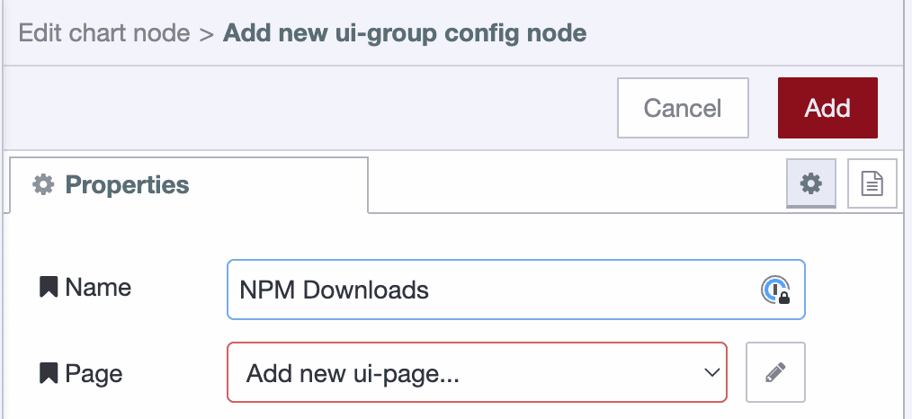 Configure the UI group "Configure the ui-group"